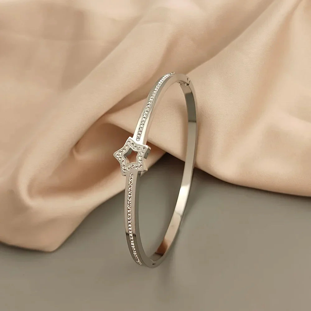 Chic Star Symbol Bangles – Grace Jewels